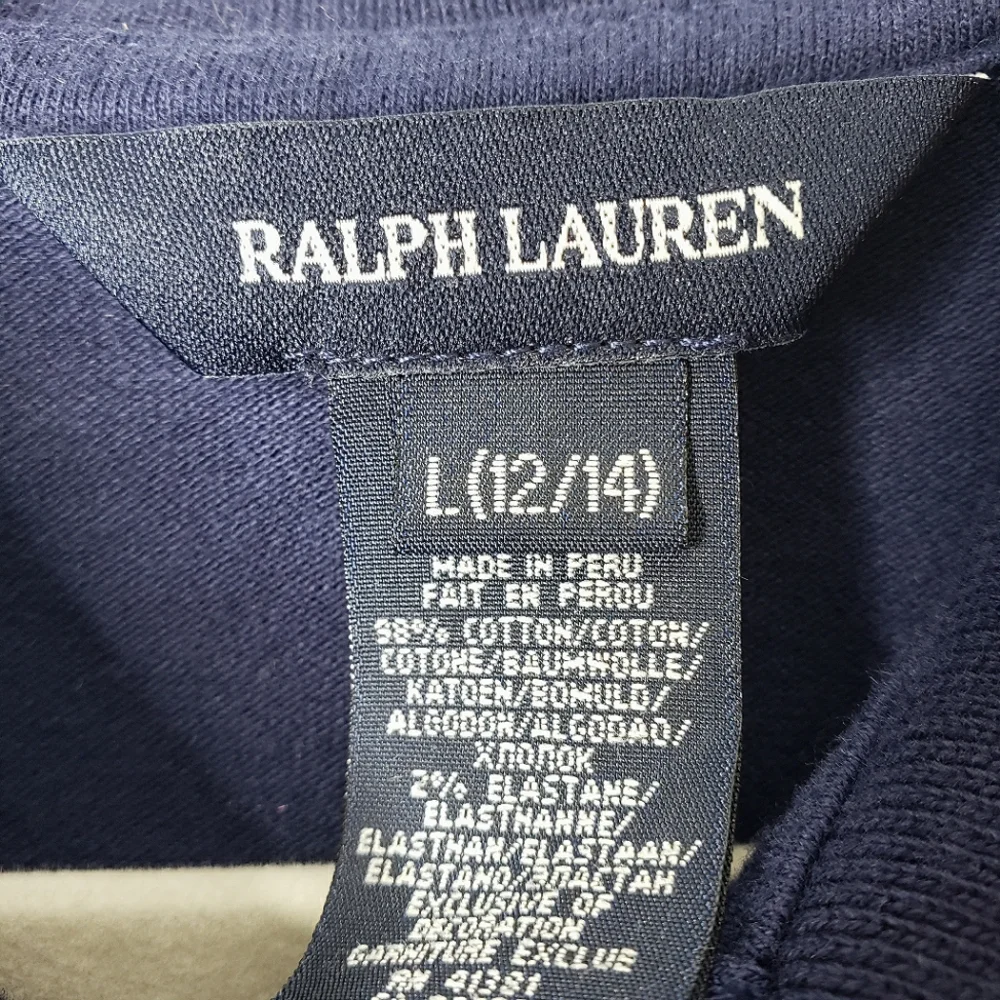 Ralph Lauren Polo Drop Waist Flounce Pop-over Preppy Pleats Sporty Dress Sz L